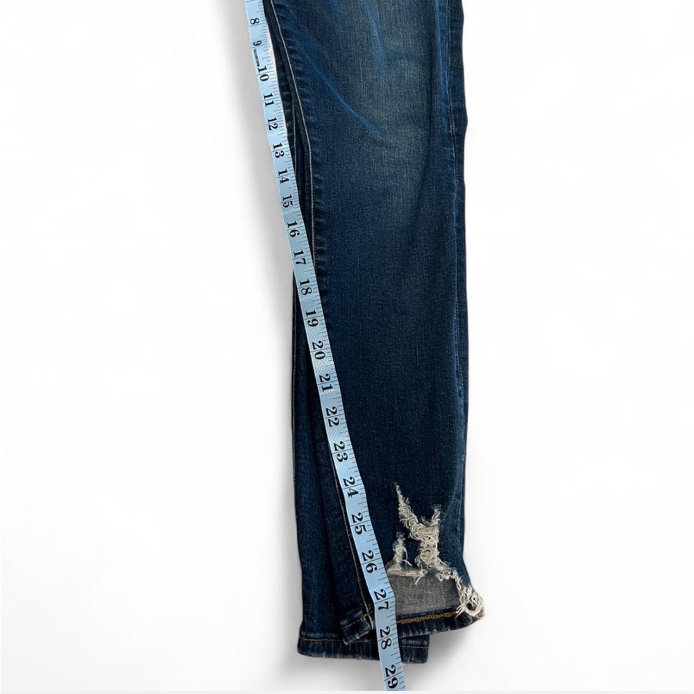 Good American High Rise Skinny Distressed Women Jeans Size 8 - Picture 6 of 7